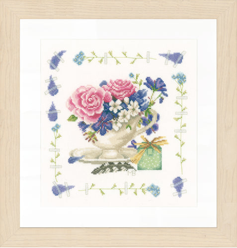 Counted Cross Stitch Kit: Bouquet of Roses