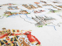 Load image into Gallery viewer, Counted Cross Stitch Kit: Map of Belgium