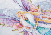 Load image into Gallery viewer, Counted Cross Stitch Kit: Fantasy Winter Elf Fairy (Linen) by LANARTE