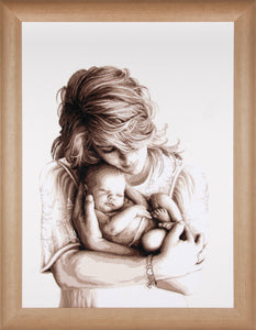 Counted Cross Stitch Kit: Mother and Child: Limited Edition
