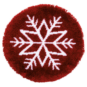 Latch Hook Kit: Shaped Rug: Ice Star