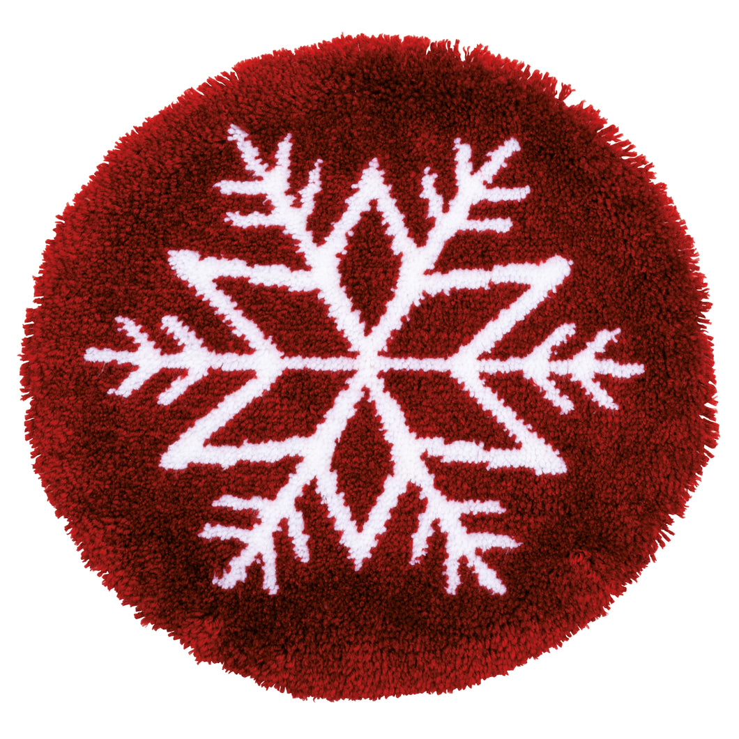 Latch Hook Kit: Shaped Rug: Ice Star