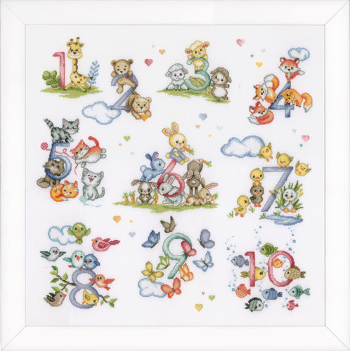 Counted Cross Stitch Kit: Counting from 1 to 10 by Vervaco