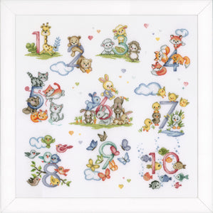 Counted Cross Stitch Kit: Counting from 1 to 10 by Vervaco