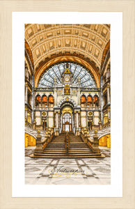 Counted Cross Stitch Kit: Antwerp Central Station by Lanarte