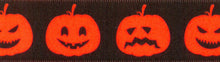 Load image into Gallery viewer, Full roll of Ribbon: Pumpkins: 20m x 25mm: Orange