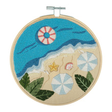 Load image into Gallery viewer, Embroidery Kit with Hoop: Beach