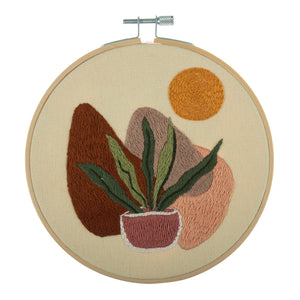 Embroidery Kit with Hoop: Nature