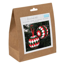 Load image into Gallery viewer, Crochet Kit: Baubles for the Christmas tree, Festive