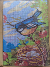 Load image into Gallery viewer, Tapestry Kit - Bluetit - Half Cross Quick Stitch Kit 22cm x 30cm Collection D&#39;Art
