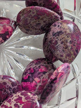 Load image into Gallery viewer, Jasper Imperial Gemstone teardrop beads 25x20x6mm approx 16 beads per strand