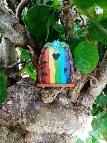 Fairy Door, Rainbow, Miniature Garden, tree