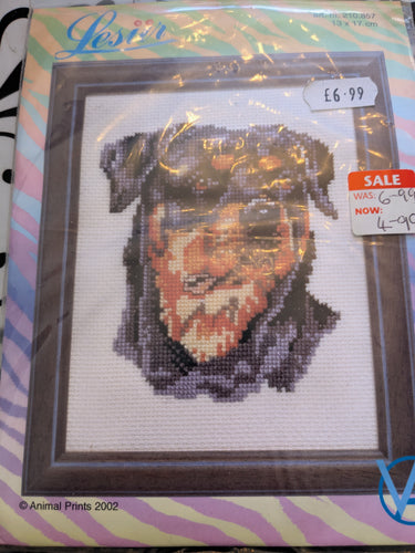 Lot 9 Clearance Rottweiler dog cross stitch kit