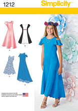 Load image into Gallery viewer, Simplicity Sewing Pattern 1212 Girls&#39; Plus Dresses, Size BB, (8 1/2-16 1/2)