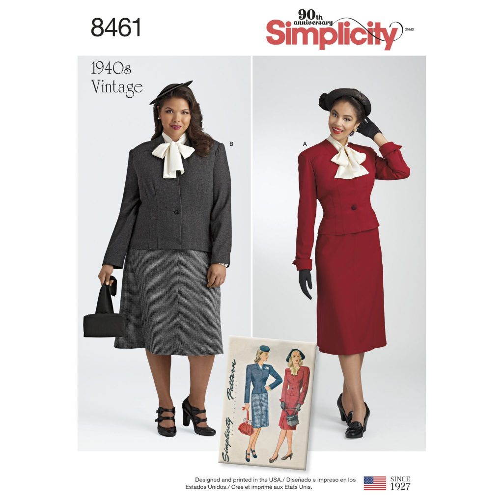 Simplicity 8461 AA Sewing pattern 10/18 1940's vintage style