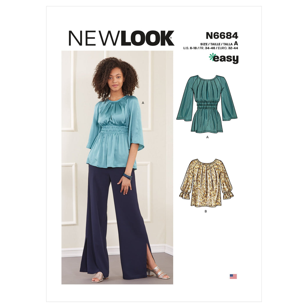 New Look Tops Sewing Pattern 6684-Easy