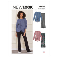 Load image into Gallery viewer, New Look Misses Top and Trousers Co-ordinates Sewing Pattern 6689