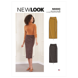 New Look Misses Skirts Sewing Pattern 6690