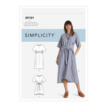 Load image into Gallery viewer, Simplicity Sewing Pattern S9101 Misses&#39; Pull-on Dresses