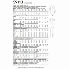 Load image into Gallery viewer, Simplicity Sewing Pattern S9113 Misses&#39; Tunic, Top &amp; Pull On Trousers