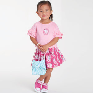Simplicity Sewing Pattern S9118 Toddlers' Tops, Skirts & Bag