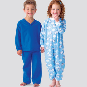 Simplicity Sewing Pattern S9214 Children's Cosywear